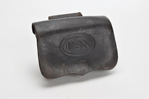 Lot #320  Civil War USN Revolver Cartridge Box - Image 1