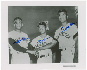 Lot #1060  San Francisco Giants: Alou Brothers - Image 1