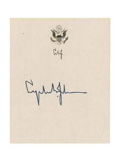 Lot #80 Lyndon B. Johnson - Image 1