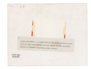 Lot #882 Marilyn Monroe, Arthur Miller, and Yves Montad - Image 2