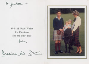 Lot #179  Princess Diana and Prince Charles