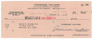 Lot #575 Tennessee Williams - Image 1