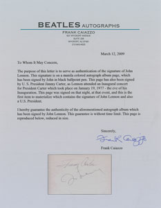 Lot #609  Beatles: John Lennon and Jimmy Carter - Image 2