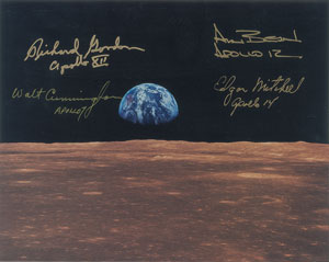 Lot #4241  Apollo Astronauts Signed Photograph - Image 1