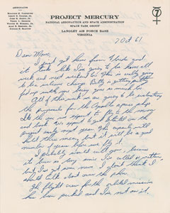 Lot #4068 Gus Grissom Autograph Letter Signed - Image 3