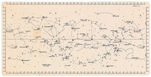 Lot #4383  Apollo 14 Lunar Orbit Star Chart - Image 1