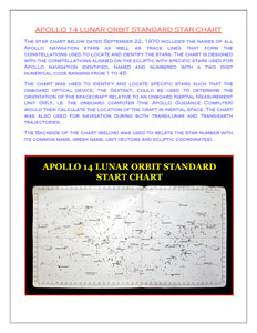 Lot #4383  Apollo 14 Lunar Orbit Star Chart - Image 3