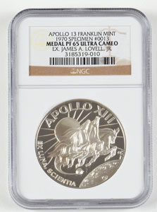 Lot #4381 James Lovell's Apollo 13 Franklin Mint