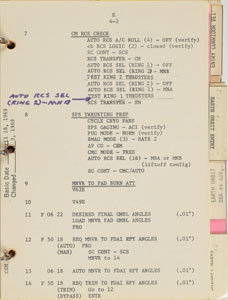 Lot #4288  Apollo 10 Flown Checklist - Image 3