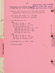 Lot #4288  Apollo 10 Flown Checklist - Image 5