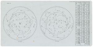 Lot #4611 Alan Bean's Apollo-Soyuz Training Star Chart - Image 2