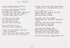 Lot #4414  Apollo 17 Flown Lunar Surface Checklist - Image 2