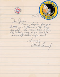 Lot #4370 Charles Conrad Autograph Letter Signed - Image 1
