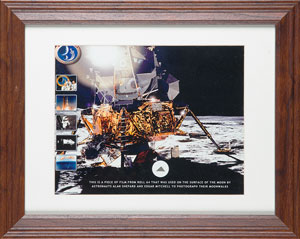 Lot #4533  Apollo 14 Flown Film Swatch - Image 1