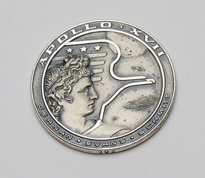 Lot #4419  Apollo 17 Unflown Robbins Medal - Image 1