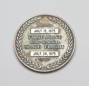 Lot #4609  Apollo-Soyuz Unflown Robbins Medal - Image 2