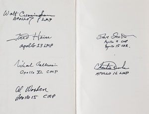 Lot #4239  Apollo Astronauts Signed 'From the