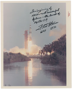 Lot #4513 Fred Haise Signed Photograph - Image 1