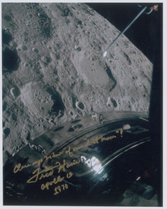 Lot #4515 Fred Haise Signed Photograph - Image 1