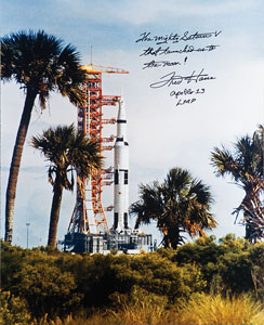 Lot #4518 Fred Haise Signed Photograph - Image 1