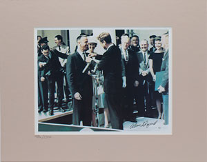 Lot #4102 Alan Shepard Signed Photograph