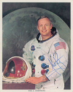 Lot #4324  Apollo 11 Signed Photographs