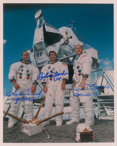 Lot #4360  Apollo 12 Signed Photograph