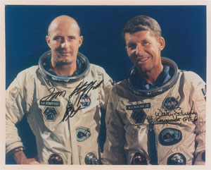 Lot #4130  Gemini 6 Signed Photograph - Image 1
