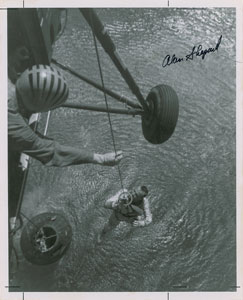Lot #4103 Alan Shepard Signed Photograph