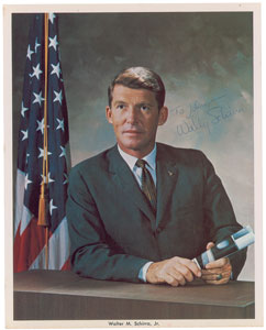 Lot #4099 Wally Schirra Signed Photograph - Image 1