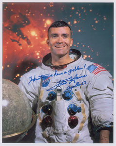 Lot #4519 Fred Haise Signed Photograph - Image 1