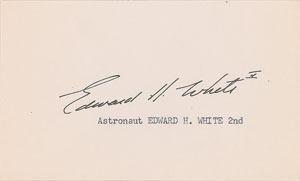 Lot #4259 Edward H. White II Signature - Image 1