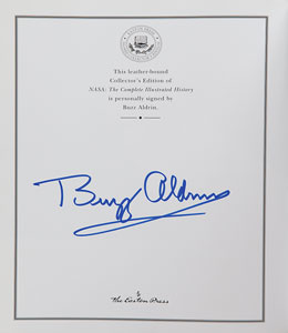 Lot #4473 Buzz Aldrin Signed Book - Image 1