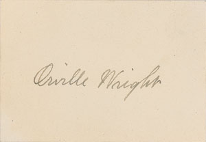 Lot #4034 Orville Wright Signature - Image 1