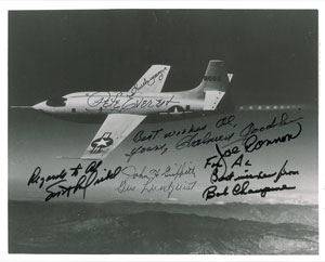 Lot #4059  X-1 Pilots Signed Photograph - Image 1