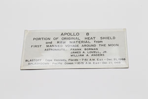 Lot #4274  Apollo 8 Flown Heat Shield Fragment - Image 3