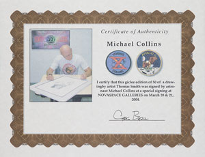 Lot #4331  Apollo 11: Aldrin and Collins Signed Prints - Image 7