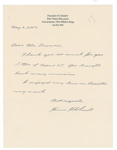 Lot #4584 Harrison Schmitt Autograph Letter Signed - Image 1