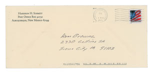 Lot #4584 Harrison Schmitt Autograph Letter Signed - Image 2