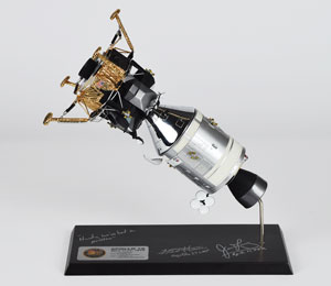 Lot #4149 James Lovell and Fred Haise Signed Apollo 13 Model - Image 1