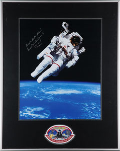 Lot #4617 Bruce McCandless Signed Photograph