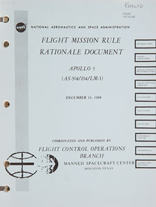 Lot #4285 Gene Kranz's Apollo 9 Mission Binder - Image 4