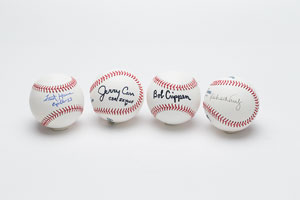 Lot #4616  Group of (4) Astronaut Signed Baseballs - Image 1