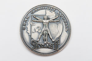 Lot #4591 Alan Bean's Skylab 3 Unflown Robbins Medal - Image 1