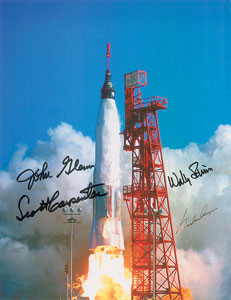 Lot #4093  Mercury Astronauts Signed Photograph - Image 1