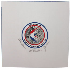 Lot #4389  Apollo 15 Signed Beta Cloth - Image 1