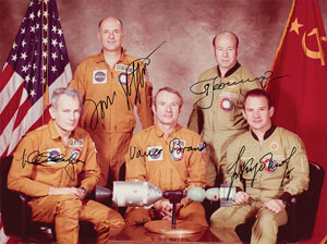 Lot #4608  Apollo-Soyuz Signed Photograph - Image 1