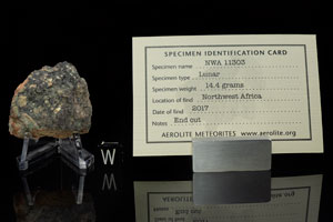 Lot #4002  NWA 11303 Lunar Meteorite End Cut - Image 2