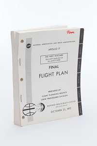 Lot #4412  Apollo 17 Final Flight Plan - Image 3