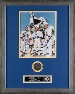 Lot #4362  Apollo 12 Signed Photograph - Image 1